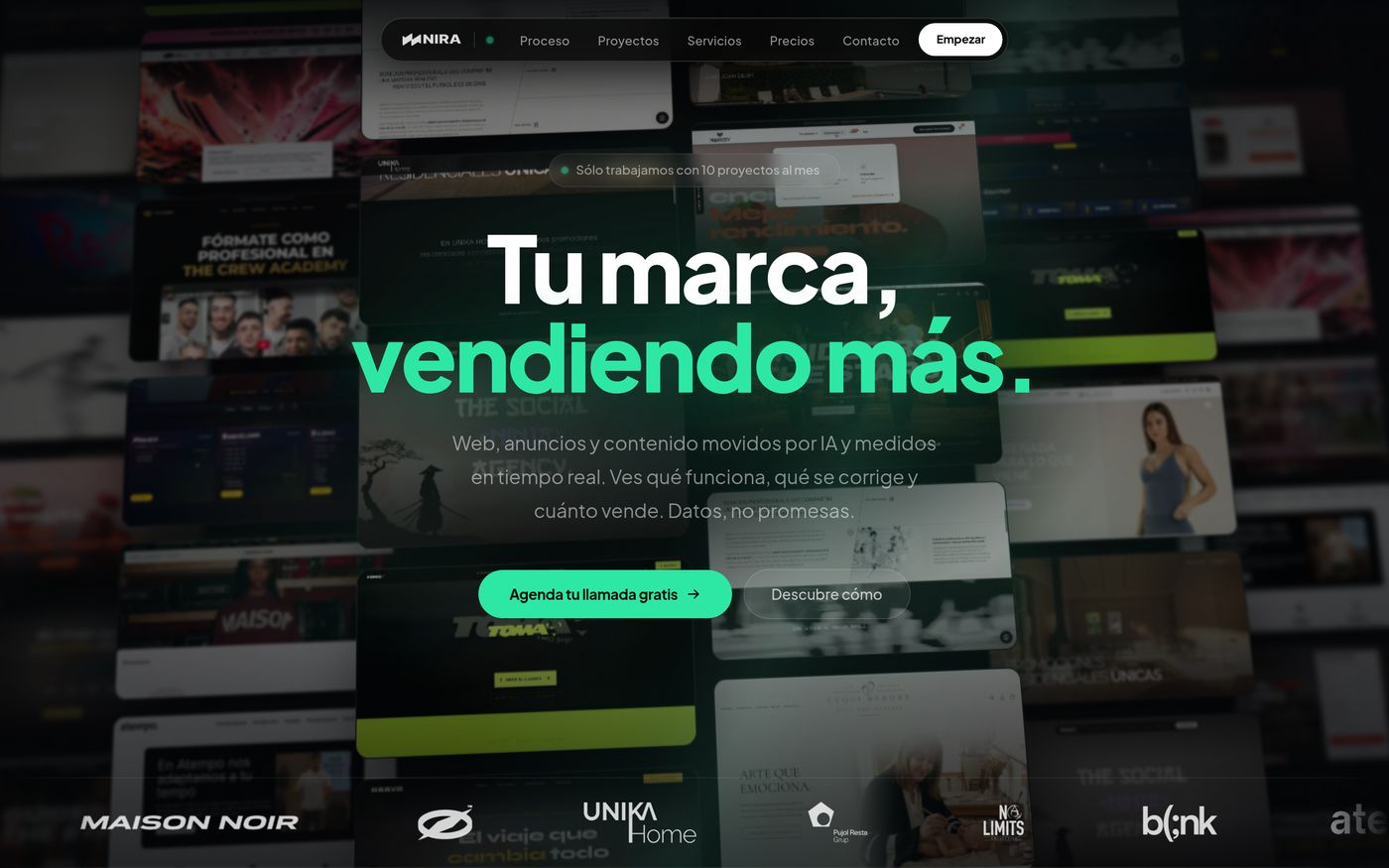 Web de Nira Agency